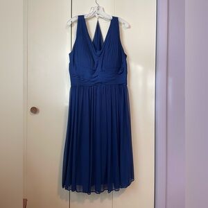 David's Bridal Royal Blue Maxi Dress
